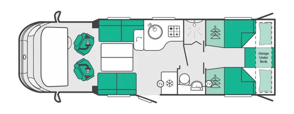 Trekker 584 floorplan